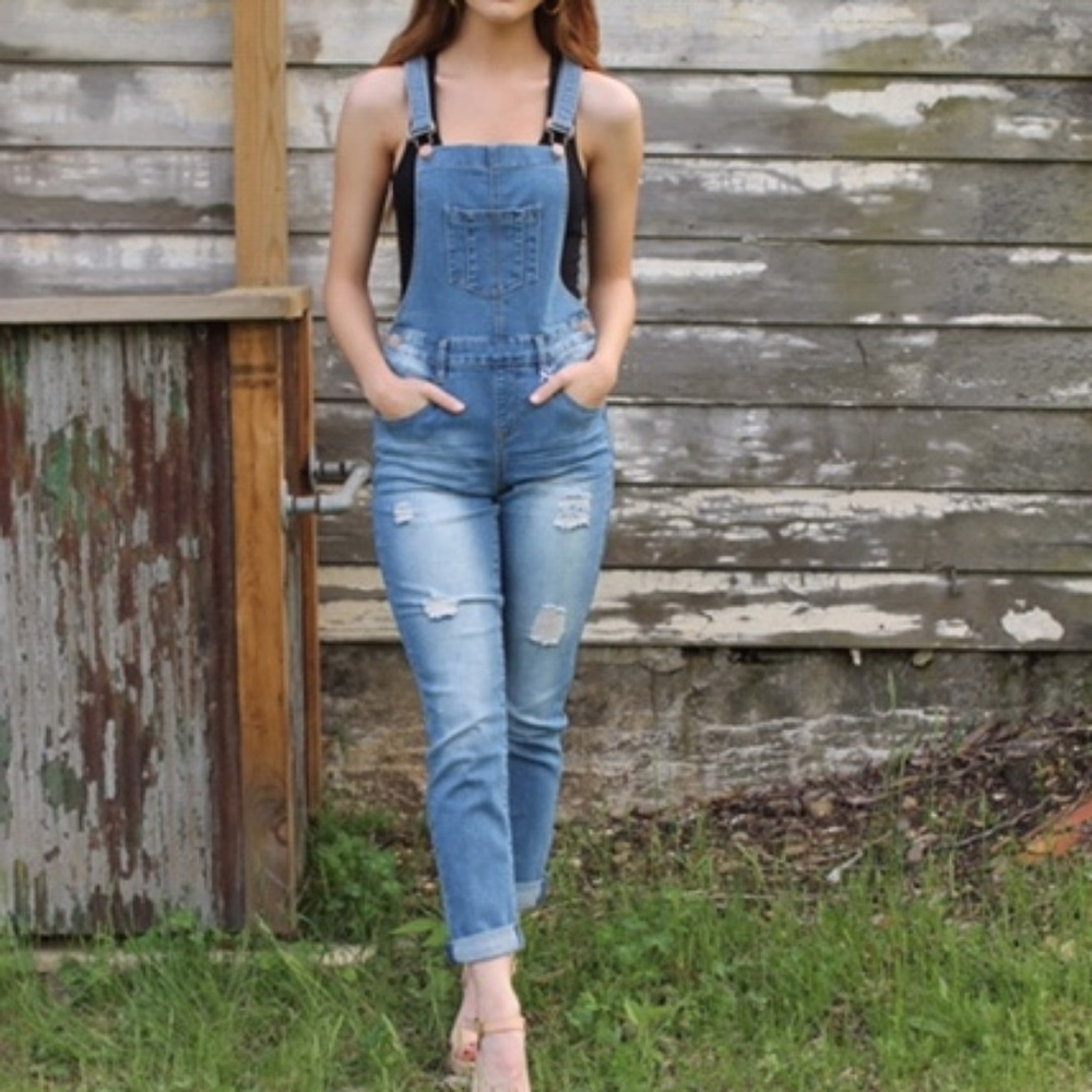 Light Mid Rise Overalls